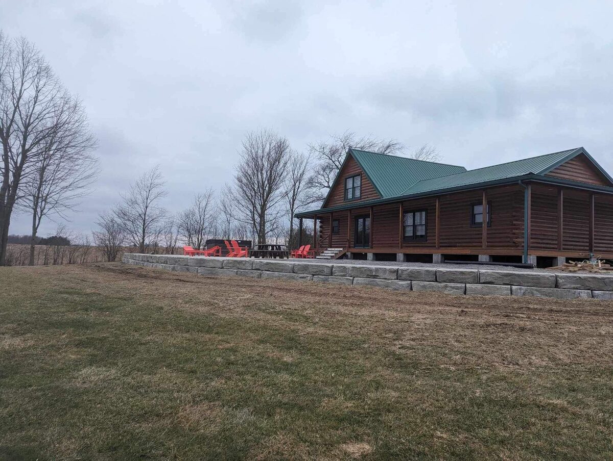Completed stamped concrete project by Xtreme Companies in Central New York